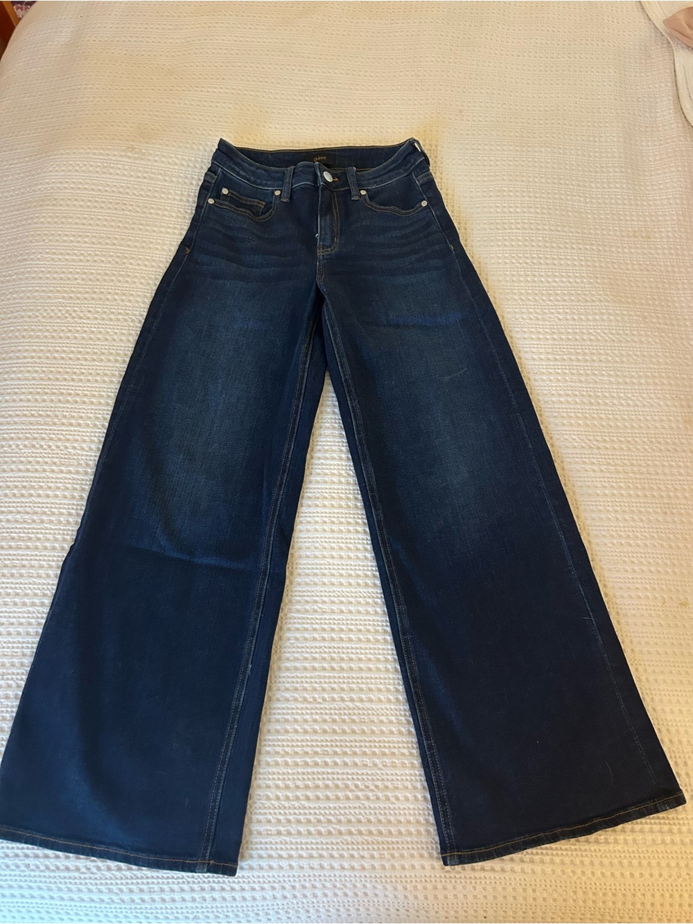 Quince Midnight Blue Wide-Leg Women's Jeans, Size 26, inseam 28in